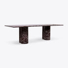 Pure White Lines Arizona Green or Red Marble Dining Table - HOME HIDEOUTS