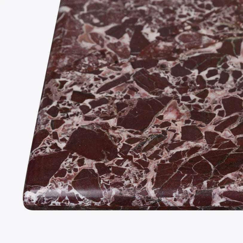 Pure White Lines Arizona Green or Red Marble Dining Table - HOME HIDEOUTS