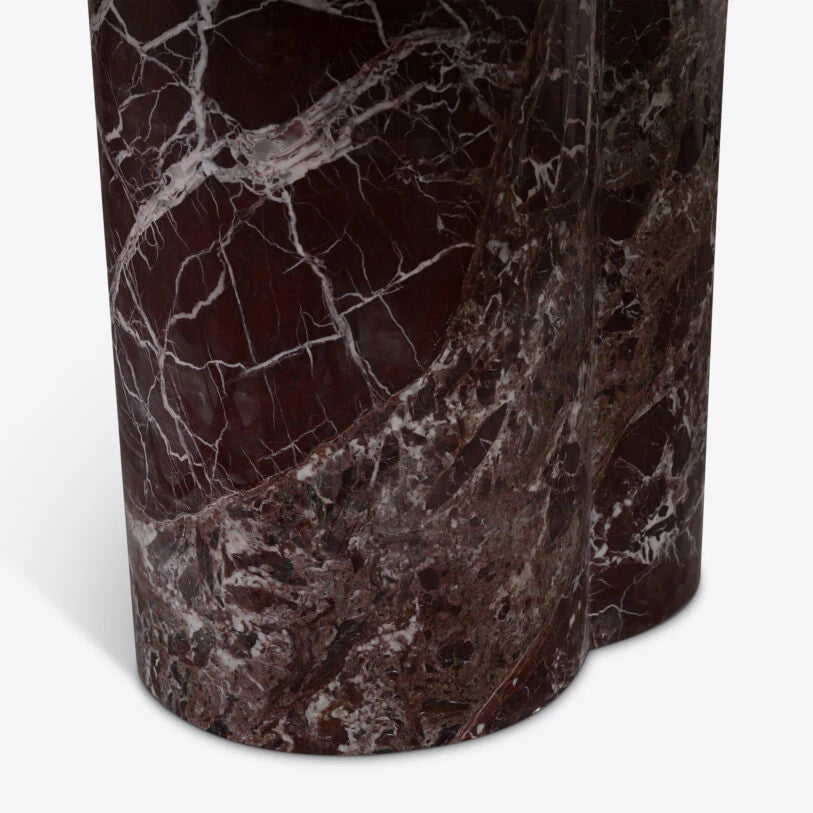 Pure White Lines Arizona Green or Red Marble Dining Table - HOME HIDEOUTS
