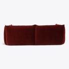 Velvet Milano Sectional Sofa in Brick Red - HOME HIDEOUTS
