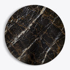 Pure White Lines Black and Gold Oro Marble Coffee Table - HOME HIDEOUTS