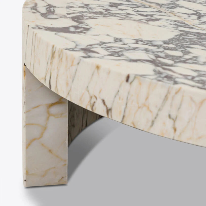Willow Viola Marble Coffee Table - HOME HIDEOUTS
