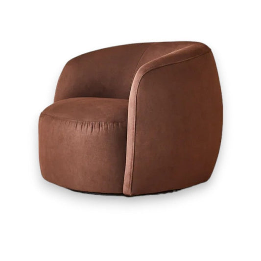 Jonas Swivel Chair in Maroon - HOME HIDEOUTS