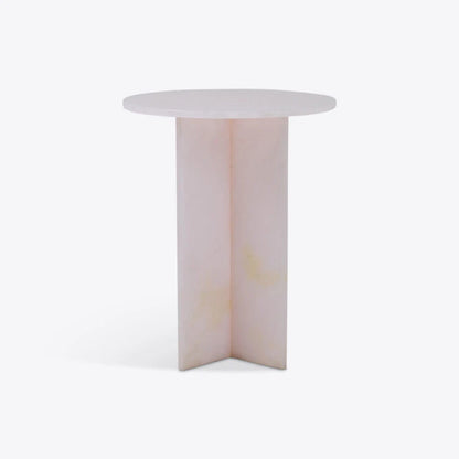 Evissa Pink Onyx Side Table - HOME HIDEOUTS