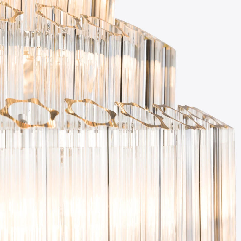 Amber Grande Palermo Chandelier in Amber, White or Pink - HOME HIDEOUTS