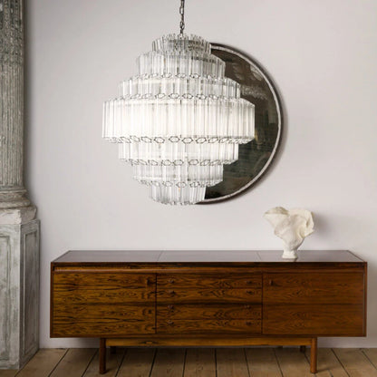 Amber Grande Palermo Chandelier in Amber, White or Pink - HOME HIDEOUTS