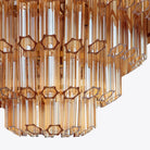 Amber Grande Palermo Chandelier in Amber, White or Pink - HOME HIDEOUTS