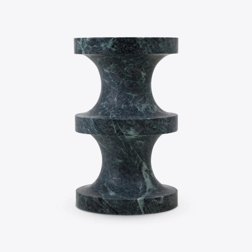 River Green Marble Side Table - HOME HIDEOUTS