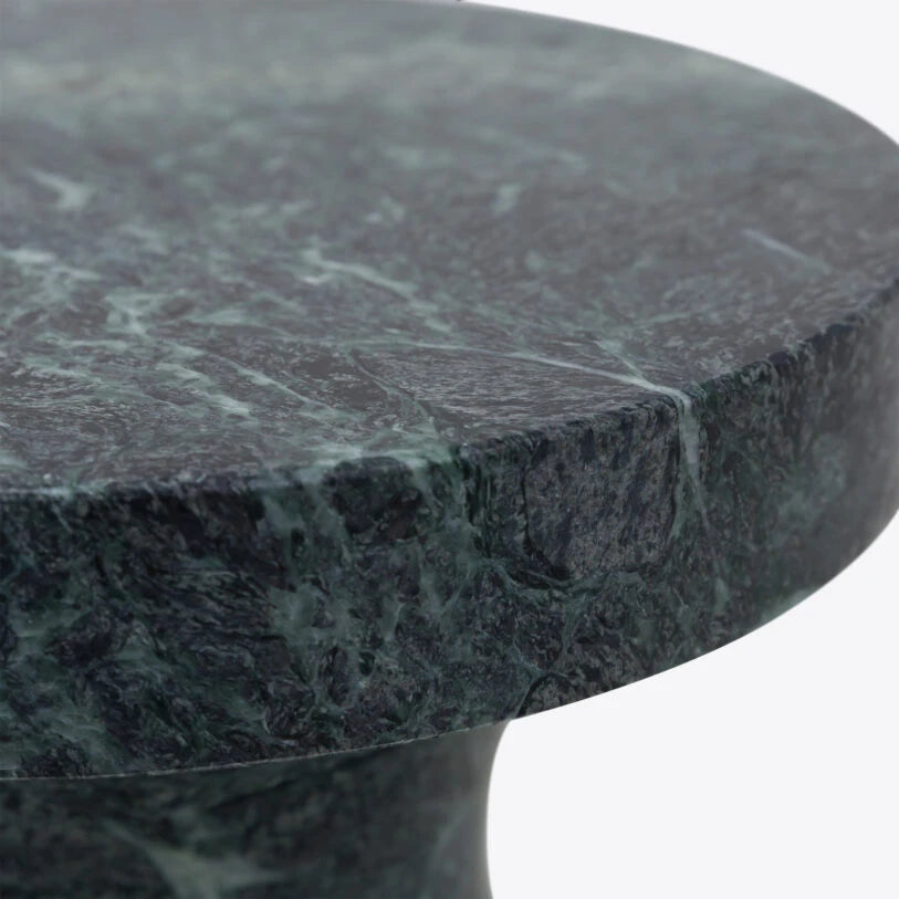 River Green Marble Side Table - HOME HIDEOUTS