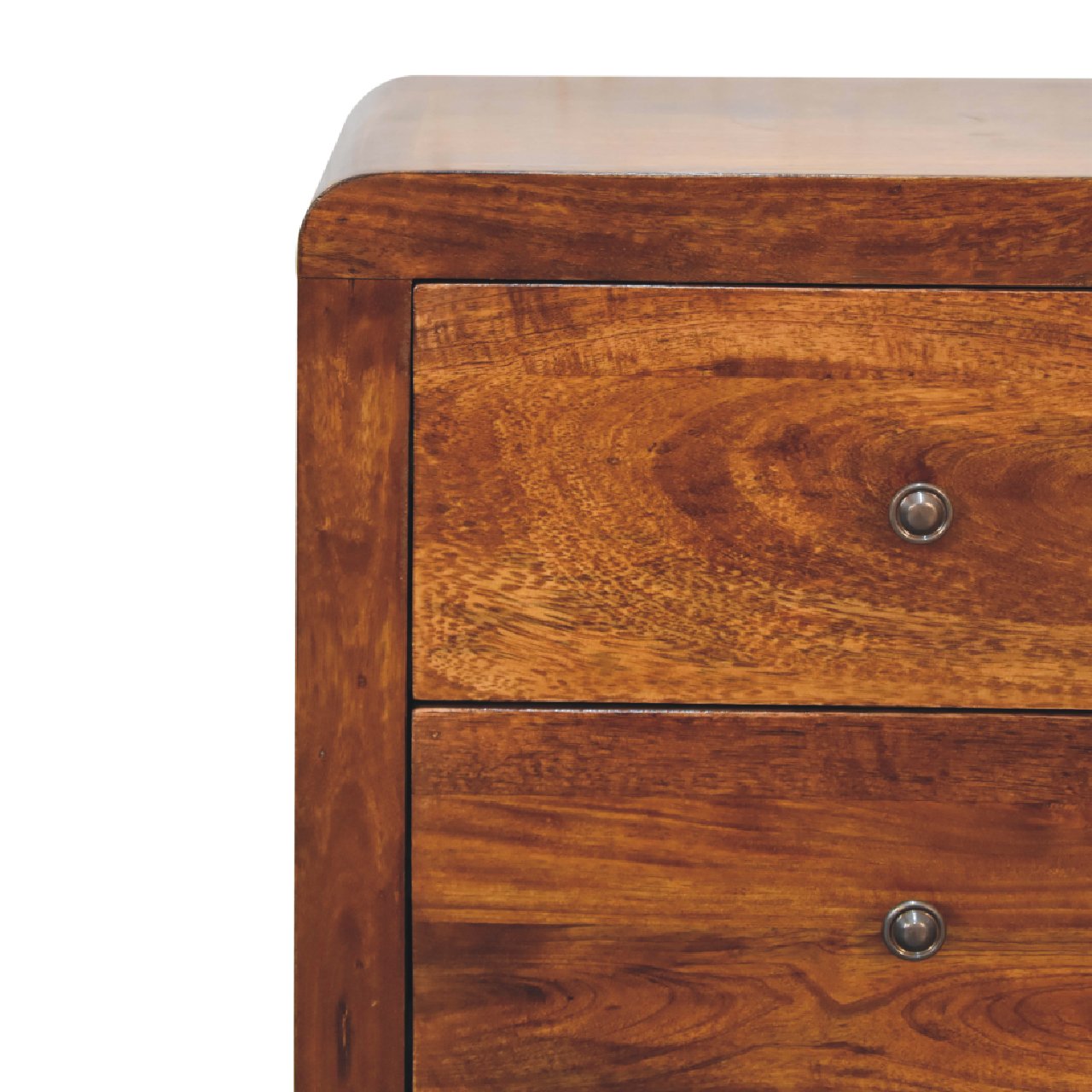 Classic Hand-Crafted 3-Drawer Wooden Bedside Table