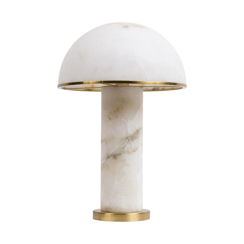 Alabaster Aragon Dome Table Lamp - HOME HIDEOUTS