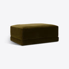 Velvet Milano Sectional Sofa in Moss - HOME HIDEOUTS