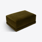 Velvet Milano Sectional Sofa in Moss - HOME HIDEOUTS