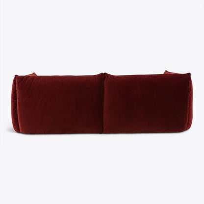 Velvet Milano Sectional Sofa in Brick Red - HOME HIDEOUTS