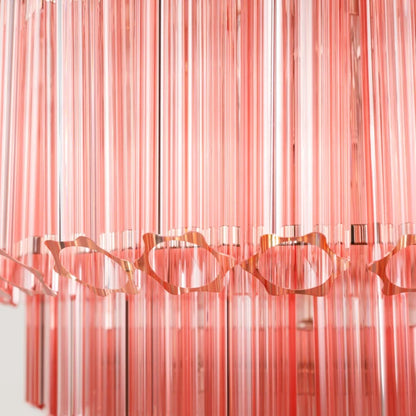 Palermo Chandelier in Pink, Amber and Clear - HOME HIDEOUTS