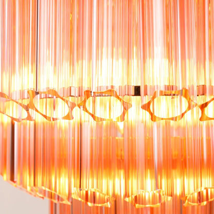 Palermo Chandelier in Pink, Amber and Clear - HOME HIDEOUTS