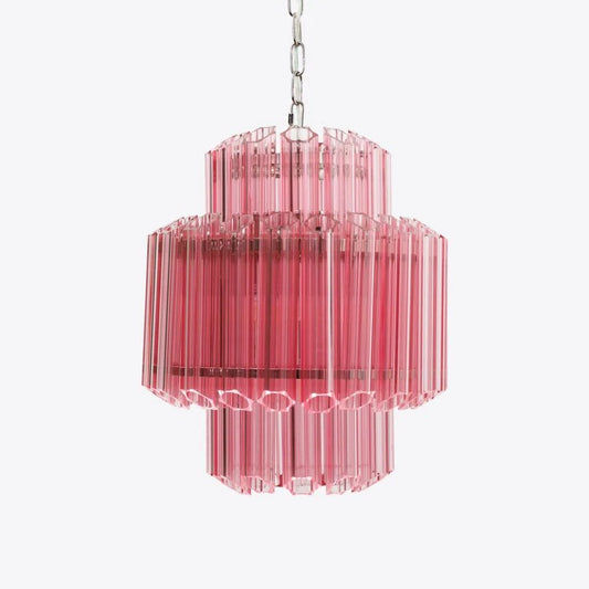 Pink Piccolo Palermo Chandelier by Pure White Lines