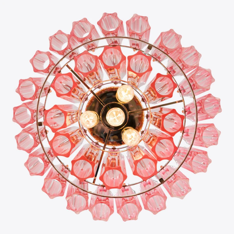 Piccolo Palermo Chandelier in White, Pink or Amber - HOME HIDEOUTS