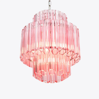 Piccolo Palermo Chandelier in White, Pink or Amber - HOME HIDEOUTS