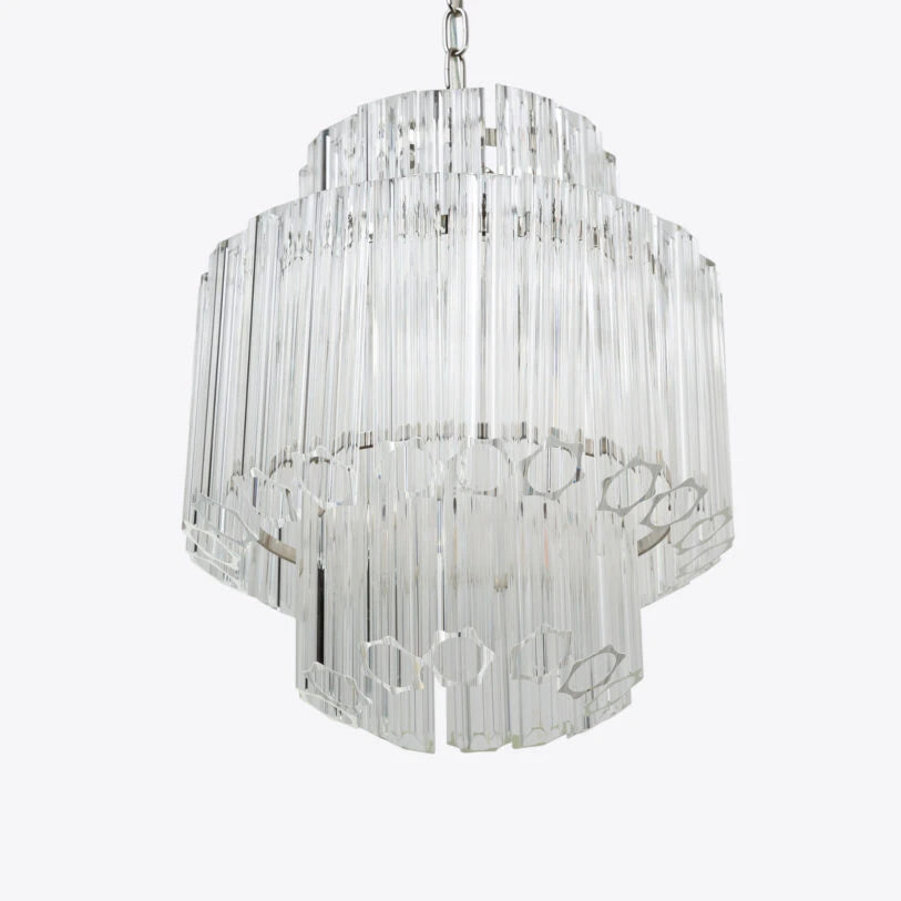 Piccolo Palermo Chandelier in White, Pink or Amber - HOME HIDEOUTS