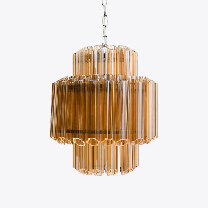 Piccolo Palermo Chandelier in White, Pink or Amber - HOME HIDEOUTS