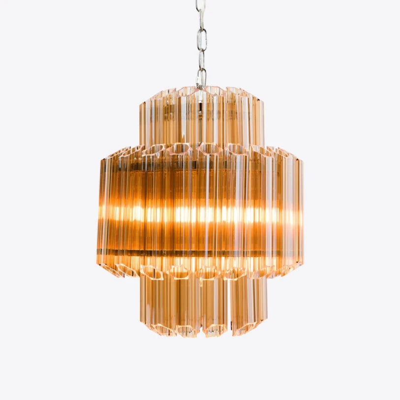 Piccolo Palermo Chandelier in White, Pink or Amber - HOME HIDEOUTS