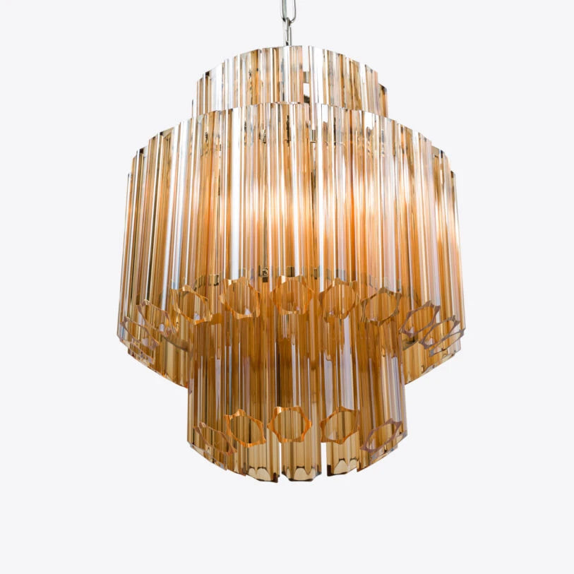 Piccolo Palermo Chandelier in White, Pink or Amber - HOME HIDEOUTS