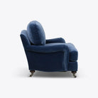 Velvet Baxter Armchair in Cornflower Blue - HOME HIDEOUTS