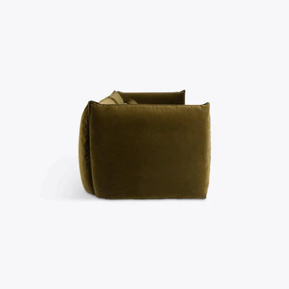 Velvet Milano Sectional Sofa in Moss - HOME HIDEOUTS