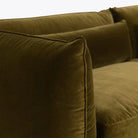 Velvet Milano Sectional Sofa in Moss - HOME HIDEOUTS