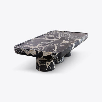 Xavier Black White Marble Coffee Table (also available in other materials)