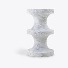 River White Marble Side Table - HOME HIDEOUTS