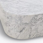 Sacramento Carrara Marble Coffee Table - HOME HIDEOUTS