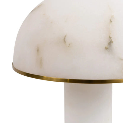 Alabaster Aragon Dome Table Lamp - HOME HIDEOUTS