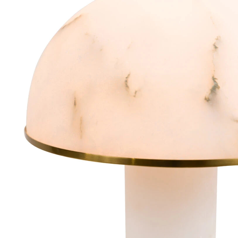 Alabaster Aragon Dome Table Lamp - HOME HIDEOUTS