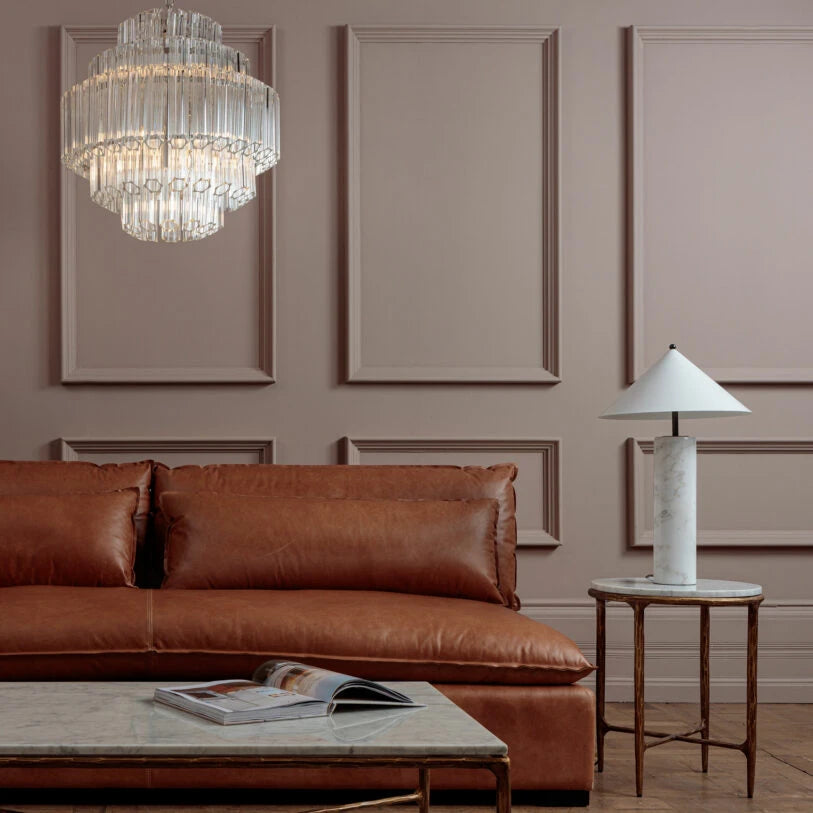 Palermo Chandelier in Pink, Amber and Clear - HOME HIDEOUTS