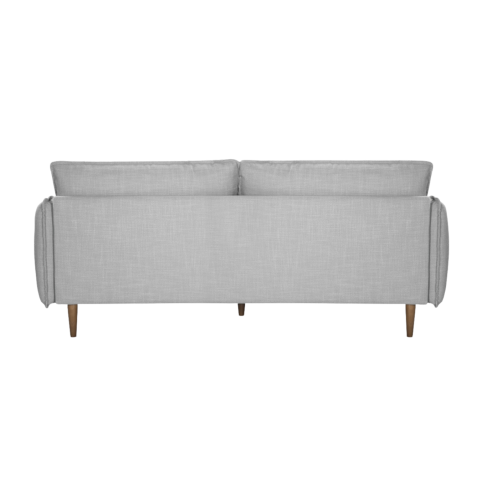 Grey Louie Linen Three Seat Sofa